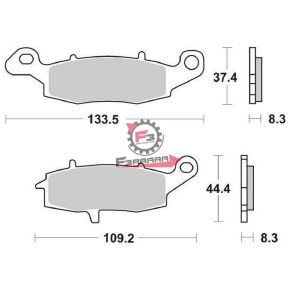 701.6567040 PASTIGLIE FD0227 KAWASAKI-SUZUKI
