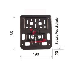 PORTATARGA EUROPEO MOTO/SCOOTER
