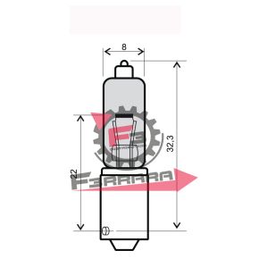 653.246510015 LAMPADA SEMI ALOGENA 12V X 21W MICRO
