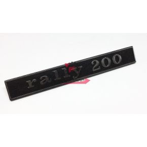 TARGHETTA -RALLY 200- 131 MM NERA