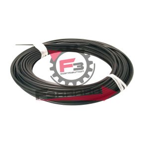 GUAINA 5,0 FRENO PVC 2P NERA (50MT) FILO PIATTO CON INSERTI IN PVC