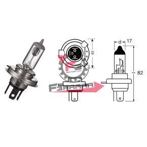 457.404200370 LAMPADA 12V 35/35W HS1 PK43T ALOGENA