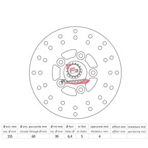 501.DF4009A DISCO FRENO ANT.MALAGUTI F10/YESTER.