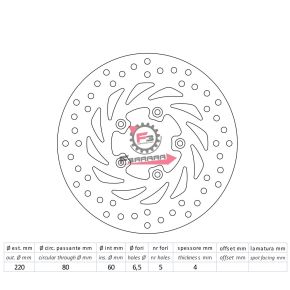 501.DF4018A DISCO FRENO ANTERIORE SCARABEO 50 98