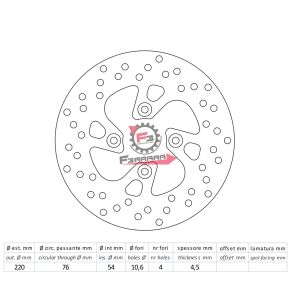 501.DF4026A DISCO FRENO YAMAHA MAJESTY 125 ANT.