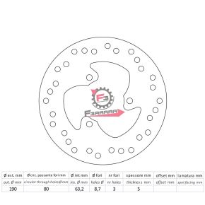 501.DF4067A DISCO FRENO YAMAHA MAJESTY 125/150