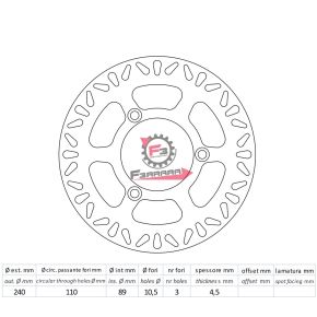 DF4125A DISCO FRENO SUZUKI BURGMAN 125 A/P