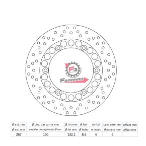 501.DF5079A DISCO FRENO YAMAHA T-MAX 500 01 POST
