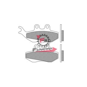 501.FD0281BE PASTIGLIE FRENO SCOOTER FD0281 (SR)