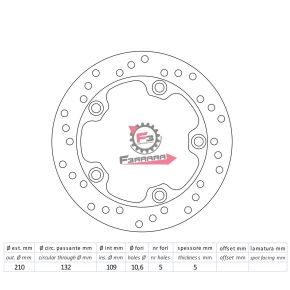 501.FMD0250R DISCO FRENO BURGMAN 250 96/02 (P)