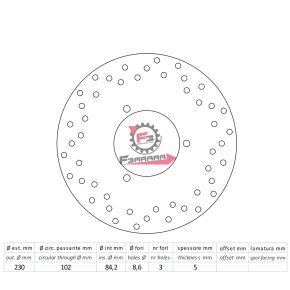 501.FMD0260R DISCO FRENO MAJESTY 250 98/99 DF4027