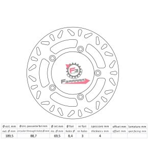 501.FMD0334R DISCO FRENO ANT. BURGMAN 250/400/650