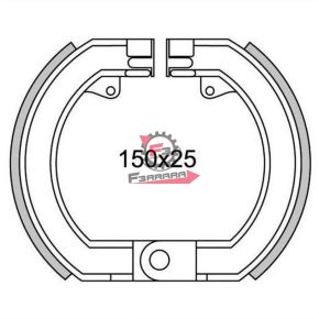 501.GF0024 GANASCE FRENO VESPA SPRINT 150 (SR)