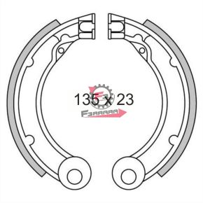 GANASCE FRENO VESPA 125/150 63> (SR) NEW FREN - POSTERIORE