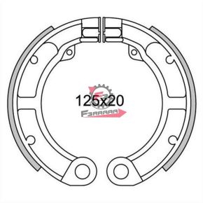 501.GF0130 GANASCE FRENO VESPA 50 R POST.(SR)