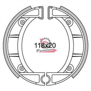 501.GF0153 GANASCE FRENO CICLOMOTORE F118 (SR)