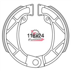 501.GF0244 GANASCE FRENO RED ROSE 50 POST.(SR)