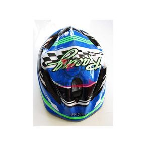 CASCO RAGAZZO RACING BLU M 48-54