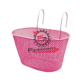 CESTINO BIMBA CON GANCI ROSA FERRO