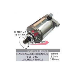 659.MA60008 MOTORINO AVVIAMENTO VESPA S 125/200