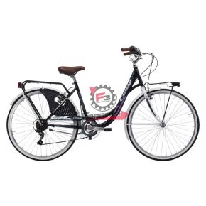 130.2819601 BICI LIBERTY 26 DONNA 6V NERO/BIANCO