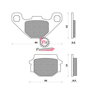 501.FD0071BT PASTIGLIE FRENO MOTO FD0071 (SR)