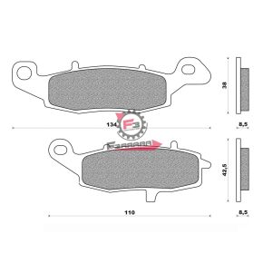 501.FD0228BT PASTIGLIE FRENO MOTO FD0228 (SR)