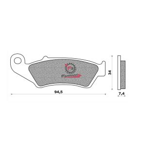 501.FD0193BD PASTIGLIE FRENO MOTO FD0193 (SR)