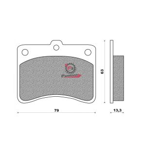 501.FD0211BT PASTIGLIE FRENO PORTER FD0211 (4PZ)
