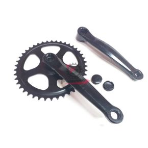 45062YNK GUARNITURA PEDIVELLA BICI OLANDA 42 X 170 3/32 ACCIAIO NERA