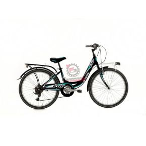 10024620502 BICI DONNA 24 BRIO 1V NERO TIFFANY