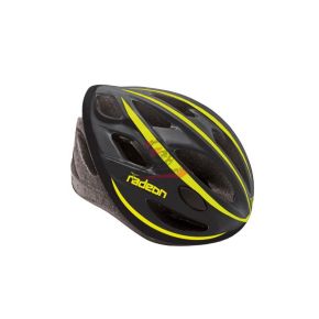 002201685 CASCO ADULTO RADEON NERO GIALLO -L-