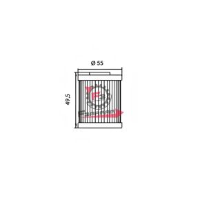 FILTRO OLIO HF145 HOKIO OK145