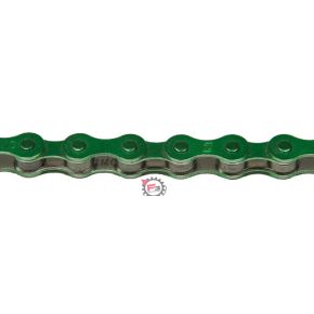 653.525240146 CATENA BICI 1 VEL 1/2 1/8 VERDE KMC