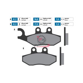 1740041 PASTIGLIE FRENO MOTO FD0330 (SR)
