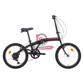 130.1873416 BICI C-FOLD 20 6V NERO OPACO/ROSSO