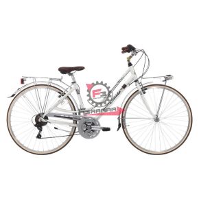 130.9227587 BICI PERLA 28 DONNA 21V BIANCO PERLA