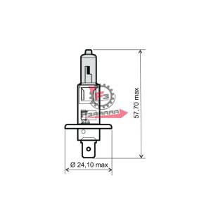 LAMPADA 12V 55W H1 OMG BIANCA