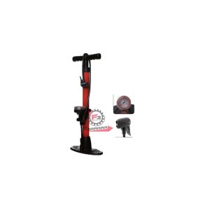 POMPA OFFICINA BASIC ACCIAIO D.38 CON MANOMETRO RACCORDO DOPPIA ENTRA