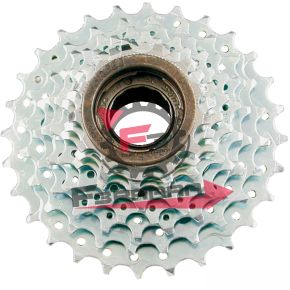 RUOTA LIBERA 5 VEL.14/28 FILETTO CROMATA SUNRACE