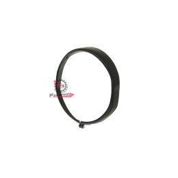 GHIERA FANALE ANTERIORE VESPA 90 SS - 125 PRIMAVERA - ET3 ACCIAIO INOX NERA 1R000188 ex 151742