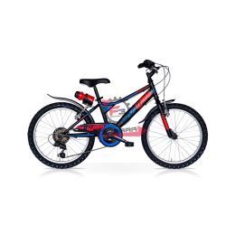 BICI MTB UOMO 20 OFF ROAD 6 VELOCITA' NERO-ROSSO-BLU