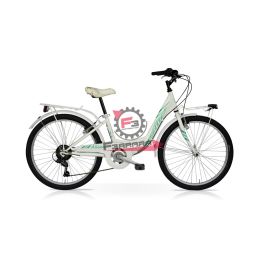 BICI CTB DONNA 24 ALISEA 6 VELOCITA' BIANCO-TIFFANY