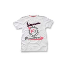 655.605350M030 T-SHIRT LOGO VESPA BIANCO M