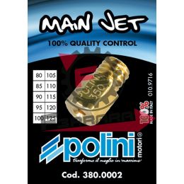 SET 10 GETTI MASSIMO MIKUNI 80-125 INCREMENTO 5 POLINI