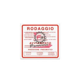 1.09404 ADESIVO VESPA - RODAGGIO - ROSSO 2%