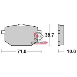 701.6565960 PASTIGLIE FD0097 YAMAHA XT600 SBS