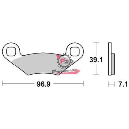 701.6566427 PASTIGLIE FRENO ATV FD0302 (SR)