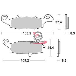 701.6567055 PASTIGLIE FD0228 KAWASAKI SBS