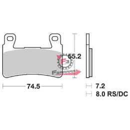 701.6567345 PASTIGLIE FD0258 HONDA CBR900RR 98